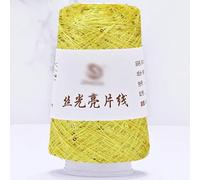 Filato mercerizzato con paillettes, 100g Sequin Glitter Yarn Polyester Blended Multicolor for Knitting Crochet(9)