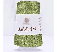 Filato mercerizzato con paillettes, 100g Sequin Glitter Yarn Polyester Blended Multicolor for Knitting Crochet(39)