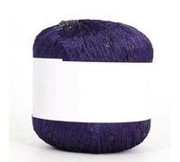 Filato mercerizzato con paillettes, 50g 265m Multicolor Polyester Sequin Mercerized Yarn For Hand Crochet Knitting(LH009)