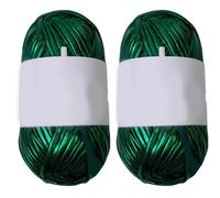 Filato metallico per maglieria, 100 g/rotolo, tessuto per maglieria, uncinetto, cesti, borse, decorazione della casa, 80 m