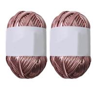 Filato metallico per maglieria, 100 g/rotolo, tessuto per maglieria, uncinetto, cesti, borse, decorazione della casa, 200 m totali