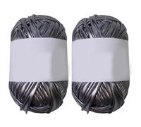 Filato metallico per magliette, 18 mm di larghezza, 100 g ogni rotolo per uncinetto, lavori a maglia e decorazione della casa, 80 m di filo decorativo