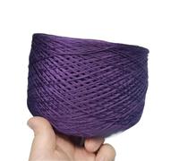 Filato naturale for maglieria a 4 capi, 70% seta e 30% cotone, for realizzare abiti fatti a mano, cappelli e progetti decorativi all'uncinetto fai da te.(Deep purple-250g)