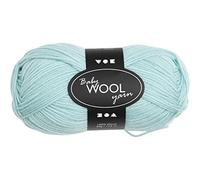 Filato per bambini, L: 172 m, verde menta, NM 14/4, 50g