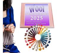 Filato per lavoro a maglia, conto alla rovescia natalizio, 24 giorni, per conto alla rovescia di Natale, morbido filato per lavori a maglia, progetti creativi per ragazze, uncinetto, donne, amiche