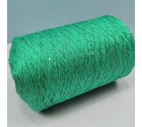Filato per maglieria con paillettes scintillanti, Filato misto cotone acrilico seta 500 g multicolore for lavoro a maglia a mano(Water Grass Green)