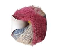 Filato Per Maglieria | Filo In Sfumatura Misto Lana E Acrilico | 2 x 100g Filato Morbido a Pelo Lungo | Per Appassionati Progetti Trapunto Ricamo Riparazione Creazione Sciarpe