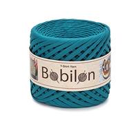 Filato per magliette, per lavori a maglia, tessuto per maglieria, 100 m, per macramè, fai da te, borse, cestini, progetti di cuscini, 5-7 mm, profondo oceano