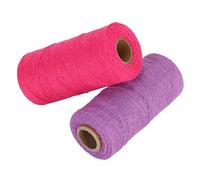 Filato per Tessitura 8/4 in Cotone Puro, 2 Pezzi, Filo da 1mm, 250 Metri, per Tappeti e Coperte - Alta Resistenza e Morbidezza, Ideale per Tessitori e Artigiani