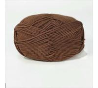 Filato per uncinetto a 4 capi, morbido e caldo, lavorato a maglia, filo di cotone fatto a mano, filo di cotone al latte per lavori a maglia fai da te - RYMX34-1 pezzo di caffè