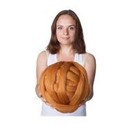 Filato per uncinetto, Chunky Roving Yarn For Hand And Arm Knitting DIY Multicolor(Bronze)