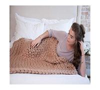 Filato per uncinetto, Chunky Roving Yarn For Hand And Arm Knitting DIY Multicolor(Camel 250g)