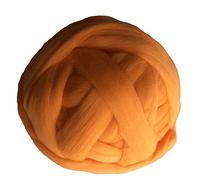 Filato per uncinetto, Chunky Yarn For Hand Knitting 1000g Multicolor For Arm Blankets Sweaters Scarves(Orange)