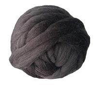 Filato per uncinetto, Chunky Yarn For Hand Knitting 1000g Multicolor For Arm Blankets Sweaters Scarves(Dark Grey)