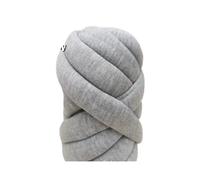 Filato per uncinetto, Cored Cotton Wool Chunky Yarn 500g 1kg Multicolor For Crochet Knitting DIY(Linen gray 500G)