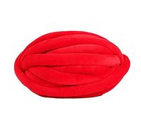 Filato per uncinetto, Super Chunky Knit Crochet Hand Knitting Yarn Multicolor DIY Blanket Pillow Animal Nest(Big red)