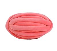 Filato per uncinetto, Super Chunky Knit Crochet Hand Knitting Yarn Multicolor DIY Blanket Pillow Animal Nest(Watermelon red)