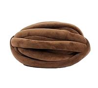 Filato per uncinetto, Super Chunky Knit Crochet Hand Knitting Yarn Multicolor DIY Blanket Pillow Animal Nest(Coffee)