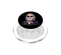 Filato quadrato per uncinetto Charles Darwin Evolution Theory Granny PopSockets PopGrip per MagSafe