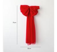 Filato rete ornamento albero di Natale 75 cm colorato fiocco per decorazioni nat