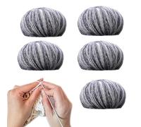 Filato sfumato, filo arcobaleno | Matasse di filato di cotone sfumato,5X filati colorati, filato scialle sciarpa, forniture per maglieria e uncinetto morbido per abbigliamento maglione