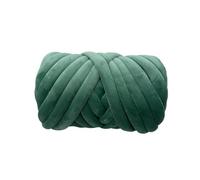 Filato spesso e voluminoso Super Velvet da 1 kg 1000 g, sacchetto bianco for lavori a maglia a mano, fai te, coperta morbida grande, tappeto per borse a uncinetto(Green 1KG)