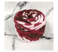 Filato Spesso,Lana Grossa Solido colore super spessore spesso spessa fatta a mano greggio maglia day intrecciata tunnel soft yarn first line(Maroon)