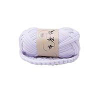 Filato Spesso,Lana Grossa Thread Intrecciata A Mano Cestello Spessore Tappeti Filato Accogliente Cotone In Maglia Fai Da Te Uncinetto Di Stoffa Fantasia(Dark White)