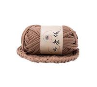 Filato Spesso,Lana Grossa Thread Intrecciata A Mano Cestello Spessore Tappeti Filato Accogliente Cotone In Maglia Fai Da Te Uncinetto Di Stoffa Fantasia(Light Coffee)