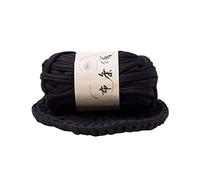 Filato Spesso,Lana Grossa Thread Intrecciata A Mano Cestello Spessore Tappeti Filato Accogliente Cotone In Maglia Fai Da Te Uncinetto Di Stoffa Fantasia(Black)