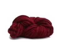Filato Spesso Morbido 1 Kg Filato Roving In Feltro Super Spesso Grosso Naturale Economico For Maglieria Fai Da Te Coperta Spin Lavorato A Mano(Dark red)