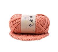 Filato Spesso Morbido Thread Intrecciata A Mano Cestello Spessore Tappeti Filato Accogliente Cotone In Maglia Fai Da Te Uncinetto Di Stoffa Fantasia(Skin Pink)