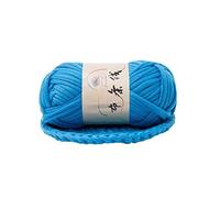 Filato Spesso Morbido Thread Intrecciata A Mano Cestello Spessore Tappeti Filato Accogliente Cotone In Maglia Fai Da Te Uncinetto Di Stoffa Fantasia(Lake Blue)