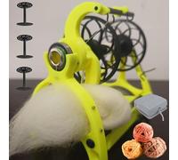 Filatoio Elettrico 12V Per Filati Di Lana Mini Avvolgitore Da 800 Giri/min Con Velocità Regolabile Interruttore Avanti/indietro Braccio Del Volano Cavo In Fibra Con 4 Cuscinetti A Sfera(Green2)