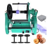 Filatoio Elettrico 12V Per Filati Di Lana Mini Avvolgitore Da 800 Giri/min Con Velocità Regolabile Interruttore Avanti/indietro Braccio Del Volano Cavo In Fibra Con 4 Cuscinetti A Sfera(Green1)