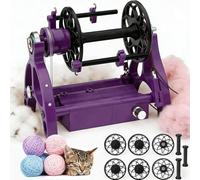 Filatoio Elettrico Avvolgitore Automatico 800giri/min Con Pedale 3 Bobine Regolazione Continua Velocità Per Lavori Artigianali Con Pelo Cane/lana/pelo Di Gatto, Marcia Avanti Retromarcia(Purple)