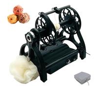 Filatoio Elettrico con Interruttore a Pedale, avvolgitrice da 800 Giri/min, velocità Regolabile e commutazione avanti e Indietro, per Artigianato, Tessitura di Filati, depilazione di Animali do Black