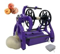 Filatoio Elettrico con Interruttore a Pedale, avvolgitrice da 800 Giri/min, velocità Regolabile e commutazione avanti e Indietro, per Artigianato, Tessitura di Filati, depilazione di Animali Purple2