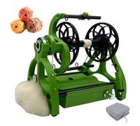 Filatoio Elettrico con Interruttore a Pedale, avvolgitrice da 800 Giri/min, velocità Regolabile e commutazione avanti e Indietro, per Artigianato, Tessitura di Filati, depilazione di Animali do Green