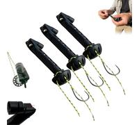 Filatoio magnetico per pesca a mosca, filo per pescatori, filo per esche, facilmente utilizzabile per piccole mosche e fili sull'acqua, rende più semplice l'infilatura delle mosche, funziona con la