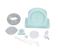 Filatrice elettrica a perline per macchina da perline in argilla, strumento automatico per infilare le perline alimentato tramite USB, dispositivo di infilatura rapida con base (Verde)