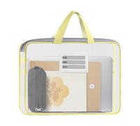 File Bag Mesh Zipper Pouch with Handle Mesh File Bag for Students Travel Office Exams Work Home School Classroom Teacher Document Organizer Lightweight Portable Storage