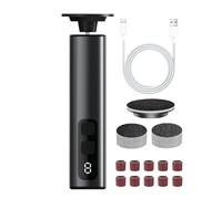 File del piede elettrico, macinacapo,scrubber di levigatrice portatile - Strumenti di pedicure dei piedi, dischi di carta vetrata e teste di macinazione, 9 velocità per la pelle dura morta