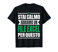 File Excel Divertente Regalo Contabili Collega Ufficio Gee Maglietta