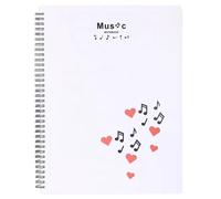 File Fogli Musica Cartella Archiviazione Della Carta Solto Spartito 40 Pagine Spirals Music Binder Organizzatori Per Supporto Musicale