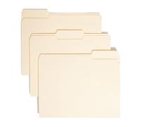 File Folders, 1/3 Cut Tab Paper Organizers, 100-Piece Document Holders, Sturdy and Easy-to-Label Design, Ideal for Home, Office, School, Classroom, Business, Contract Management Use