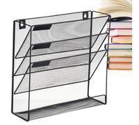 File Holder - Iron 32.5x10.5cm | Wall Mounted Folder Rack Office Organizing