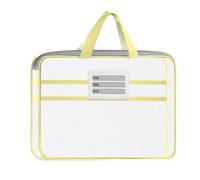 File Organizer Bag, Mesh Zipper Pouch, Document Storage with Handle, Office Accessory with Sturdy Design, Storage Organizer, for Office Travel Students Exams Teacher School Classroom Work Home
