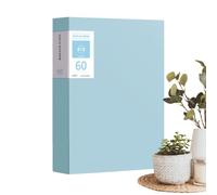 File Organizer Book 60-Pocket Clear for Multi-Layer Divider Sheet Protector | Music Sheet Protector Binder Folder Case for Classroom Office Home Library Studio Workplace Academy