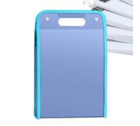 File Organizer Folders, Expanding File Folder, 13 Pockets Storage 14.17inches, Document Paper Holder for Classroom, Student, School Art, Studio, Travel, Meeting Room, Blue and Pink